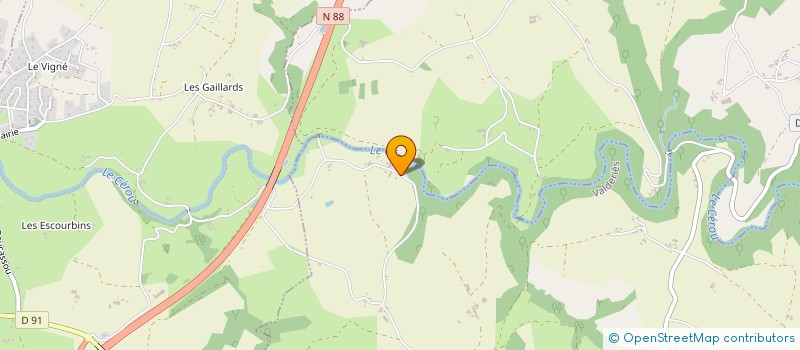 localisation de l'entreprise MADAME NICOLE GINESTE  VALDERIES