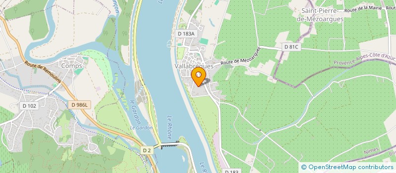 localisation de l'entreprise MADAME NICOLE GIRARD  VALLABREGUES