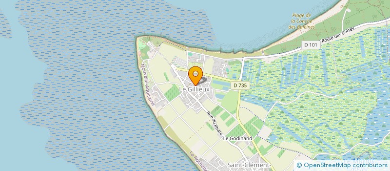 localisation de l'entreprise MADAME NICOLE GIRAUD  SAINT-CLEMENT-DES-BALEINES