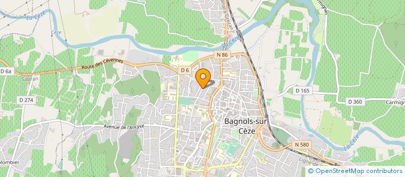 localisation de l'entreprise MADAME NICOLE GLACET à BAGNOLS-SUR-CEZE