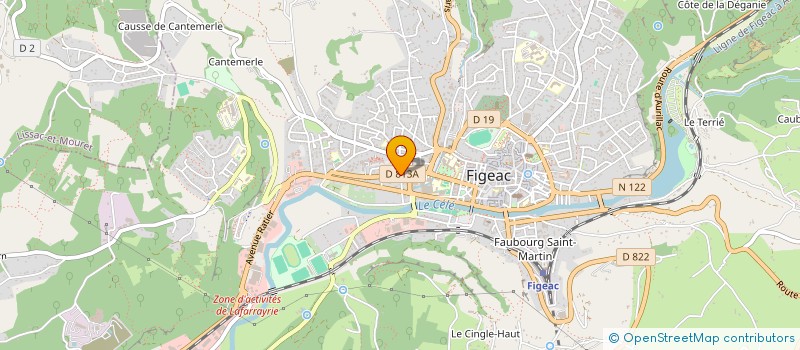 localisation de l'entreprise MADAME NICOLE GLEYE à FIGEAC