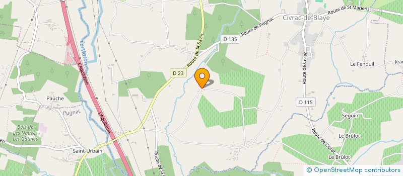 localisation de l'entreprise MADAME NICOLE GODINEAU  CIVRAC-DE-BLAYE