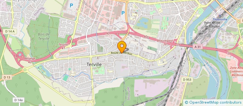 localisation de l'entreprise MADAME NICOLE GOERLINGER  TERVILLE