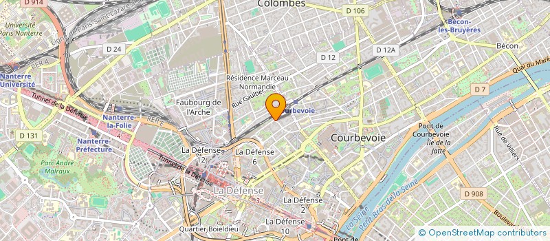 localisation de l'entreprise MADAME NICOLE GOMILA-GORRIAS à COURBEVOIE