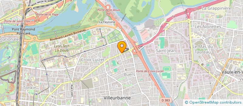 localisation de l'entreprise MADAME NICOLE GUERRIER  VILLEURBANNE