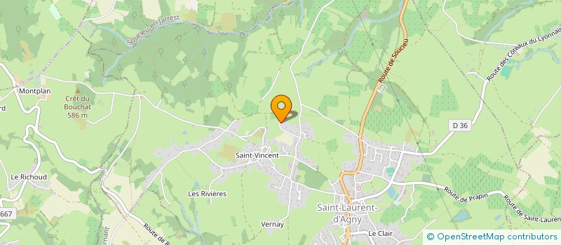 localisation de l'entreprise MADAME NICOLE GUIEU  SAINT-LAURENT-D'AGNY