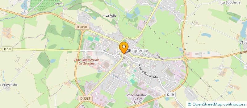 localisation de l'entreprise MADAME NICOLE GUILLON  LA CHATAIGNERAIE