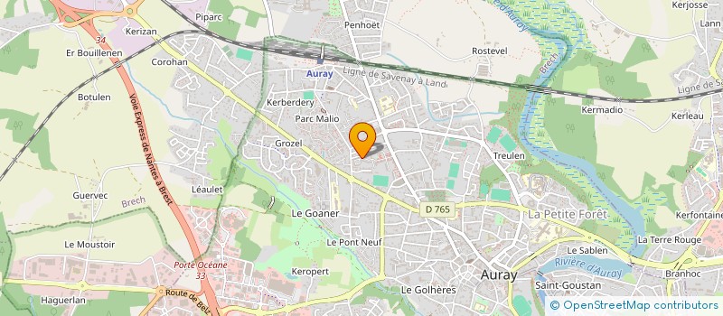 localisation de l'entreprise MADAME NICOLE GUIRRIEC à AURAY