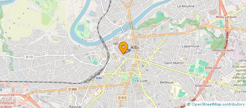 localisation de l'entreprise MADAME NICOLE HAAS  ALBI