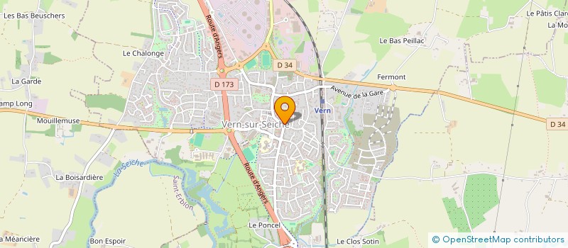 localisation de l'entreprise MADAME NICOLE HALLET  VERN-SUR-SEICHE