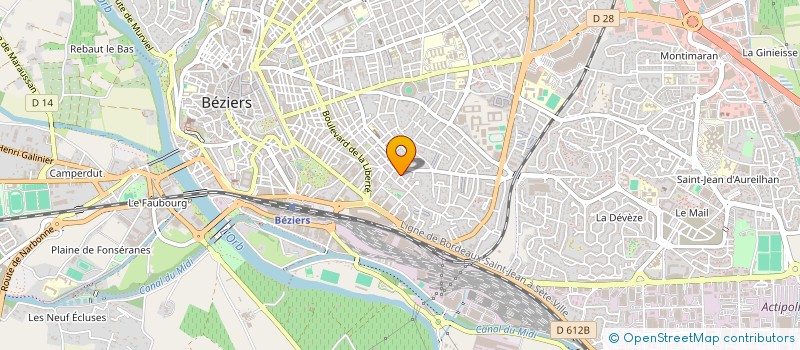 localisation de l'entreprise MADAME NICOLE HAMMOND à BEZIERS