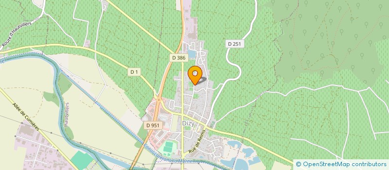 localisation de l'entreprise MADAME NICOLE HANOT  DIZY