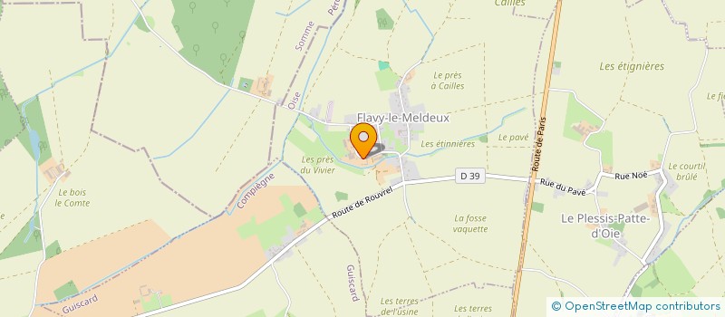 localisation de l'entreprise MADAME NICOLE HAZARD  FLAVY-LE-MELDEUX