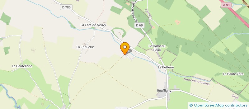 localisation de l'entreprise MADAME NICOLE HOSSARD à STE HONORINE LA GUILLAUME