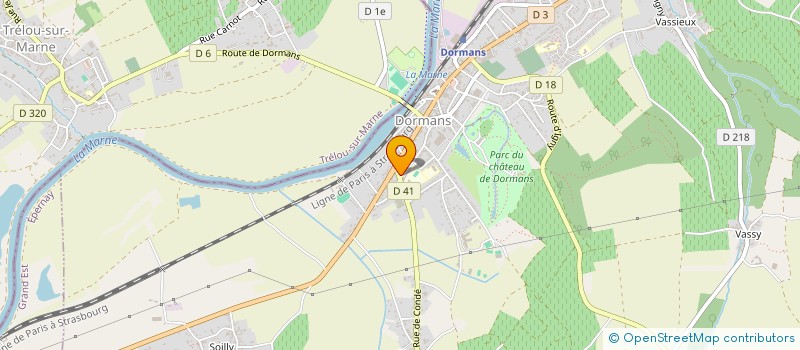 localisation de l'entreprise MADAME NICOLE HUBERT à DORMANS
