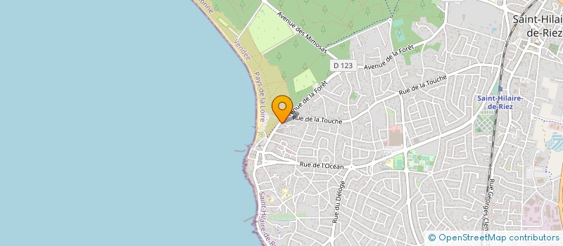 localisation de l'entreprise MADAME NICOLE HUGONNET  SAINT-HILAIRE-DE-RIEZ