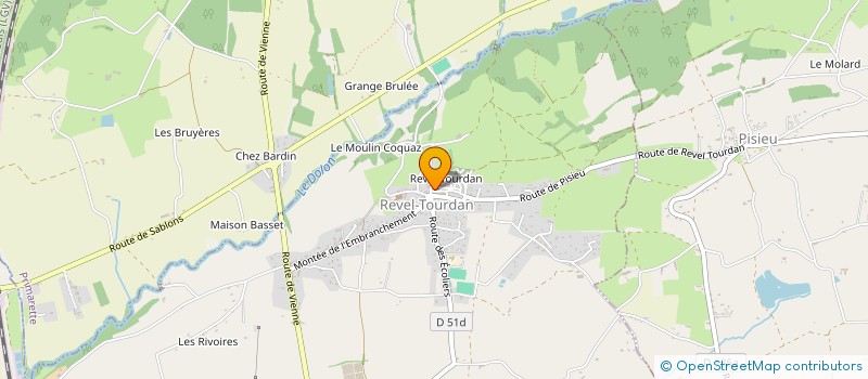 localisation de l'entreprise MADAME NICOLE HUISSOUD  REVEL-TOURDAN