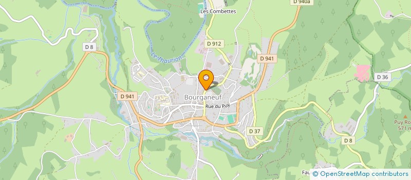 localisation de l'entreprise MADAME NICOLE-ISABELE MARCU  BOURGANEUF