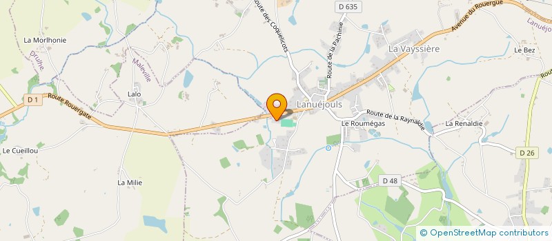 localisation de l'entreprise MADAME NICOLE ISSALY  LANUEJOULS