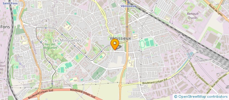 localisation de l'entreprise MADAME NICOLE JACQUEMET  VENISSIEUX