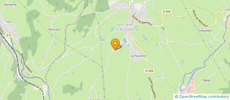 localisation de l'entreprise MADAME NICOLE JACQUETON  SAINT-JEAN-LA-BUSSIERE