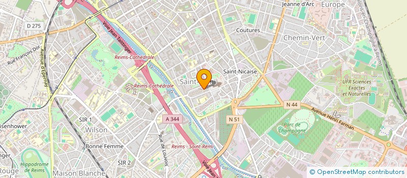 localisation de l'entreprise MADAME NICOLE JAMIN à REIMS