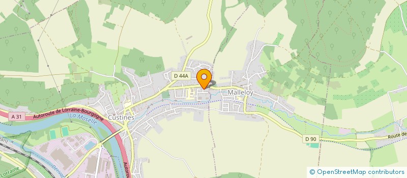 localisation de l'entreprise MADAME NICOLE JARDIN  CUSTINES