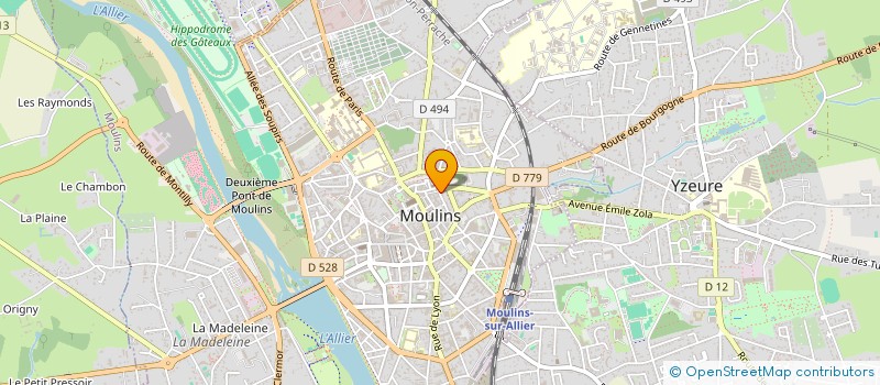 localisation de l'entreprise MADAME NICOLE JEANNE FOURNIER  MOULINS