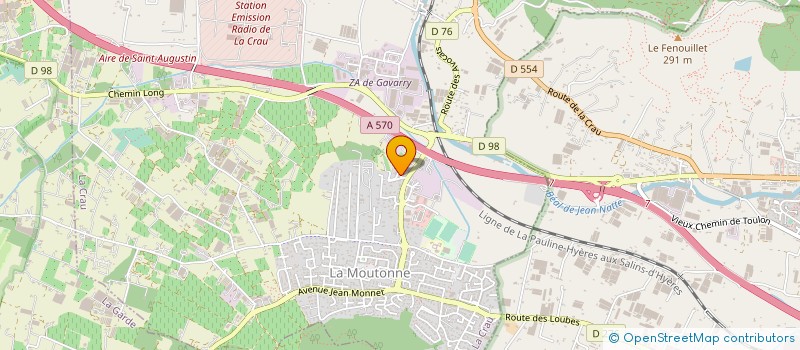 localisation de l'entreprise MADAME NICOLE JONARD  LA CRAU