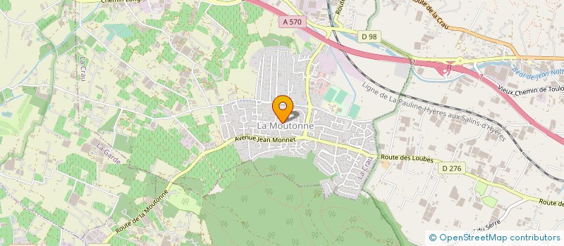 localisation de l'entreprise MADAME NICOLE JUILLET  LA CRAU