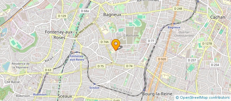 localisation de l'entreprise MADAME NICOLE KASONGO SAFI à BAGNEUX