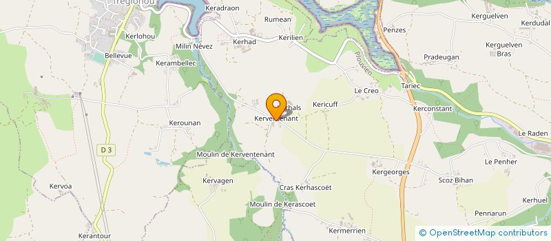 localisation de l'entreprise MADAME NICOLE KERBRAT à PLOUVIEN