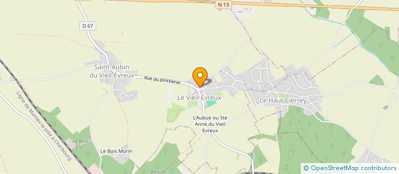 localisation de l'entreprise MADAME NICOLE KIESSER  LE VIEIL-EVREUX