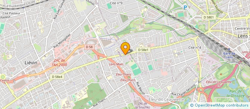 localisation de l'entreprise MADAME NICOLE KOLANO  LIEVIN