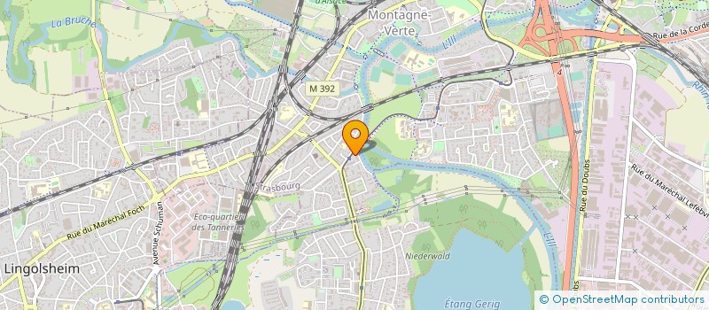 localisation de l'entreprise MADAME NICOLE KRICHEL à STRASBOURG