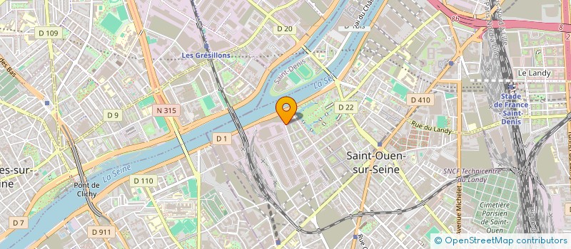 localisation de l'entreprise MADAME NICOLE LABBE  SAINT-OUEN-SUR-SEINE