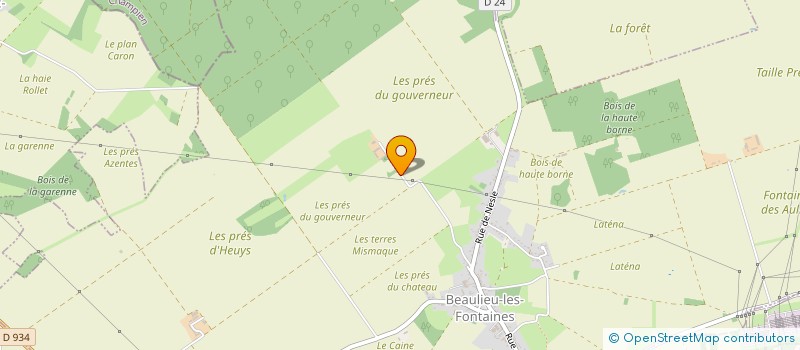 localisation de l'entreprise MADAME NICOLE LAMBERT  BEAULIEU-LES-FONTAINES