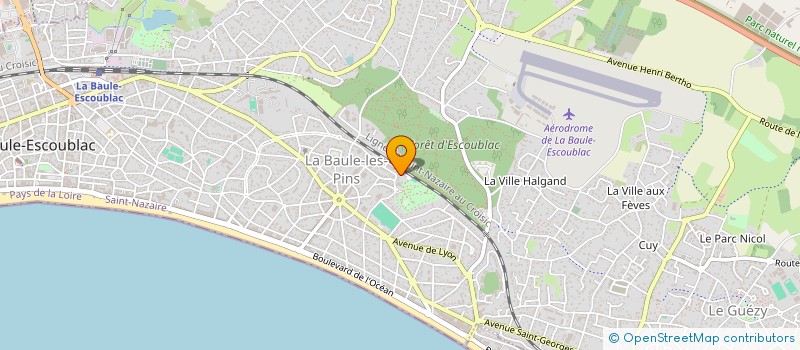 localisation de l'entreprise MADAME NICOLE LANCEREAU à LA BAULE-ESCOUBLAC