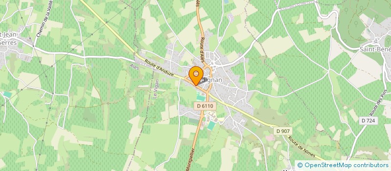 localisation de l'entreprise MADAME NICOLE LAPORTE  LEDIGNAN