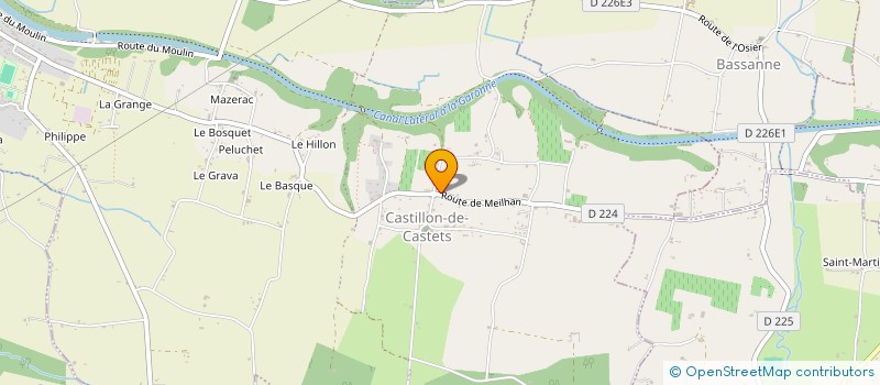 localisation de l'entreprise MADAME NICOLE LATIE  CASTETS ET CASTILLON