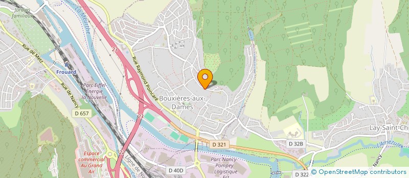 localisation de l'entreprise MADAME NICOLE LAURENT  BOUXIERES-AUX-DAMES