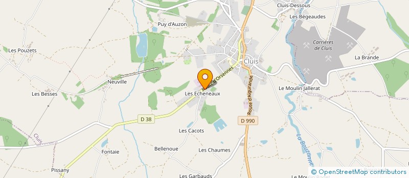 localisation de l'entreprise MADAME NICOLE LAVENUE à CLUIS