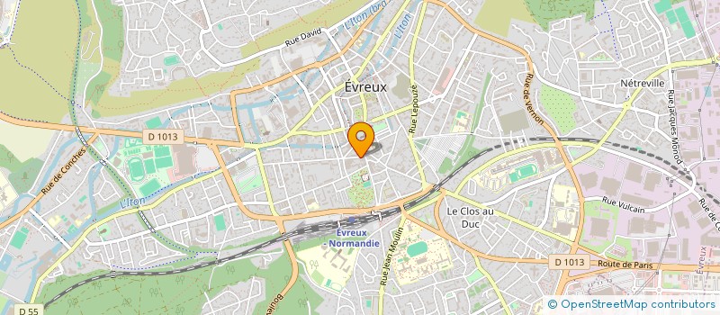 localisation de l'entreprise MADAME NICOLE LE POTENNEC  EVREUX