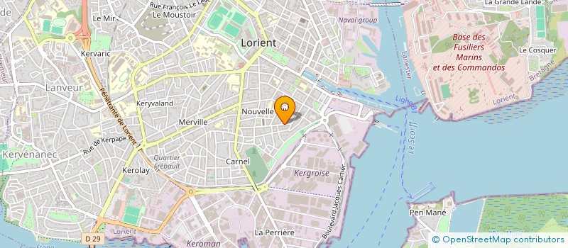 localisation de l'entreprise MADAME NICOLE LE TENIER  LORIENT