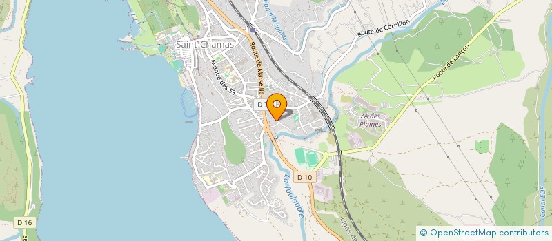 localisation de l'entreprise MADAME NICOLE LECERF  SAINT-CHAMAS