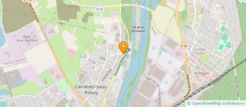 localisation de l'entreprise MADAME NICOLE LECOMTE à CARRIERES SOUS POISSY