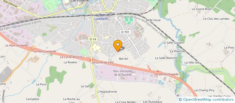 localisation de l'entreprise MADAME NICOLE LEFEUVRE à LANDEHEN