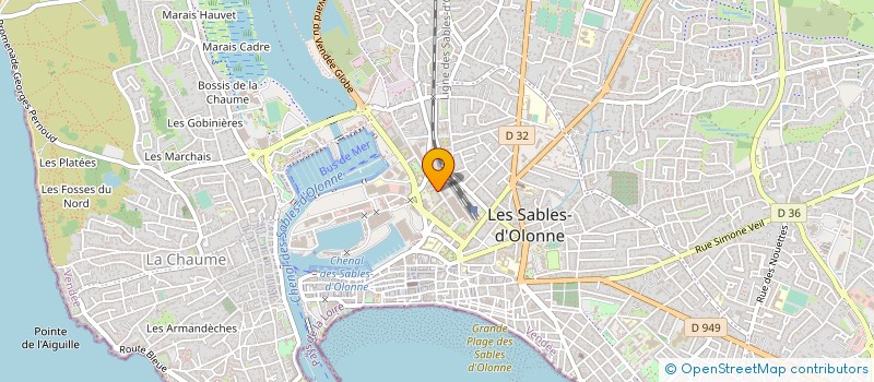 localisation de l'entreprise MADAME NICOLE LEGRAND à LES SABLES D'OLONNE