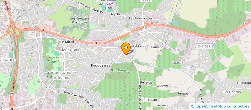 localisation de l'entreprise MADAME NICOLE LEGROUX  ARTIGUES-PRES-BORDEAUX