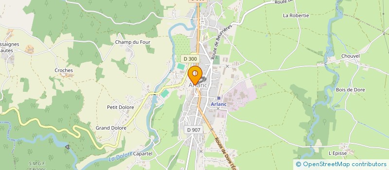 localisation de l'entreprise MADAME NICOLE LEMAIRE à ARLANC